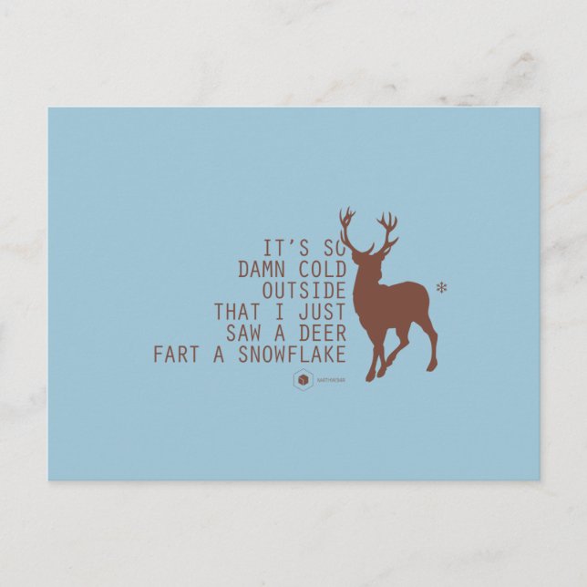 MATH WEAR — COLD ™ POSTCARD (Front)