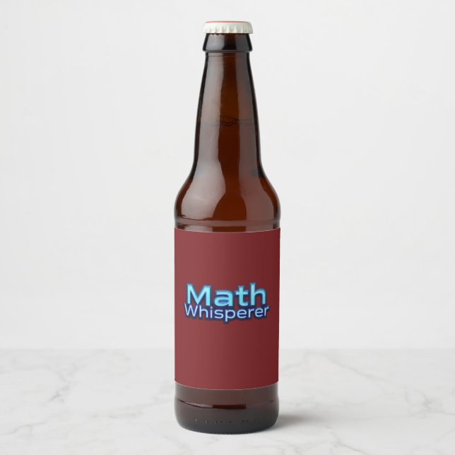 Math Whispere Beer Bottle Label (Front)