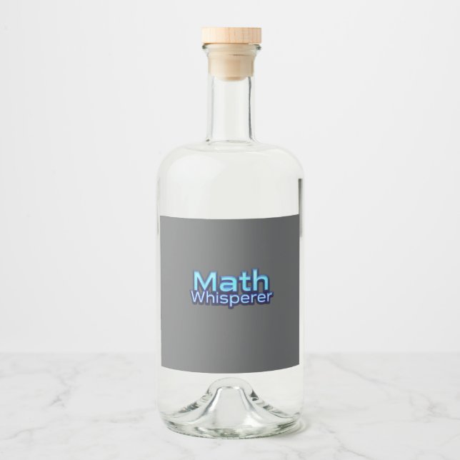 Math Whispere Liquor Bottle Label (Front)