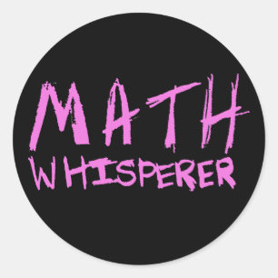 Math Whisperer Classic Round Sticker
