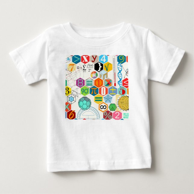 Math (white) baby T-Shirt (Front)