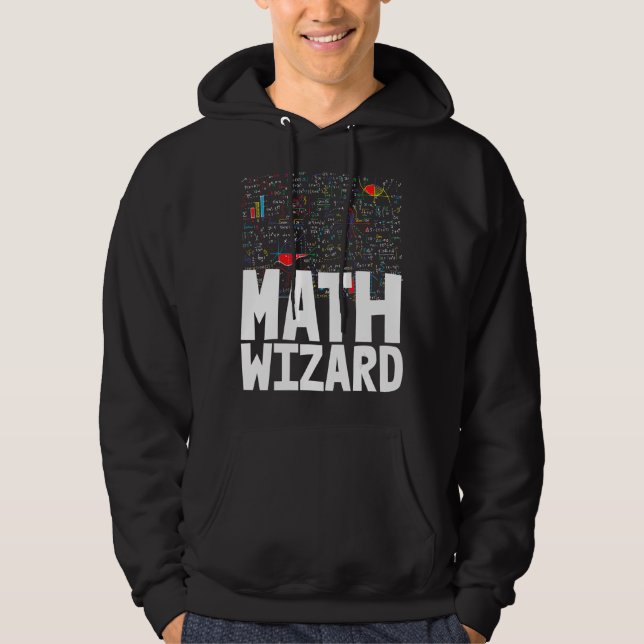 Math Wizard  Toddler Mathletics Birthday Hoodie (Front)