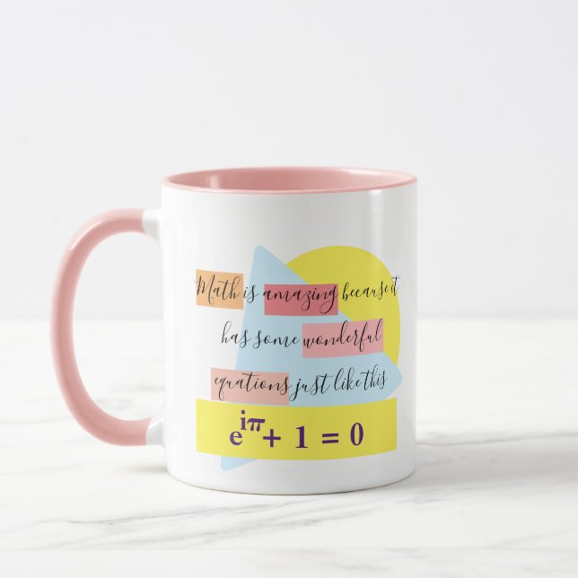 Math Wonderful Equations - Math Girl - Mug (Left)