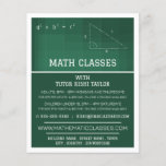 Mathematic Chalkboard, Math Classes Advertising Flyer<br><div class="desc">Mathematic Chalkboard,  Math Classes Advertising Flyers By The Business Card Store.</div>