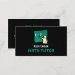 Mathematic Logo, Math Tutor, Teacher Business Card<br><div class="desc">Mathematic Logo,  Math Tutor,  Teacher Business Cards by The Business Card Store. Easily personalize these cards with your own wording by using the "personalize this template" section or click the "customize further" link to change the font styles,  colors and layout to suite.</div>