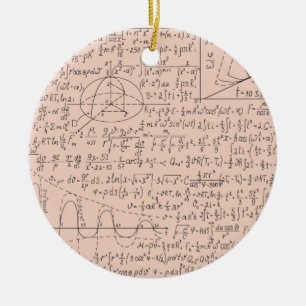 Mathematic Lovers, Math Formula, Math Geek Ceramic Ornament