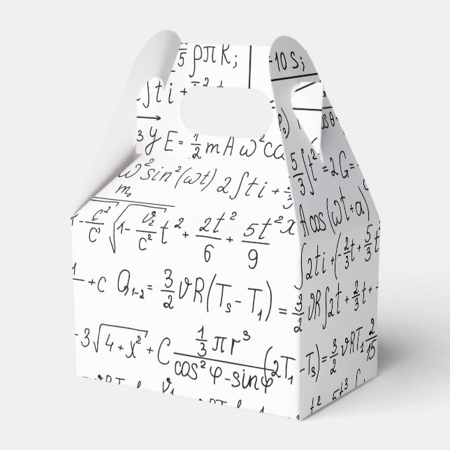 Mathematic Lovers, Math Formula, Math Geek Favor Box (Front Side)