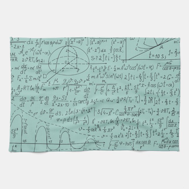 Mathematic Lovers, Math Formula, Math Geek Kitchen Towel (Horizontal)