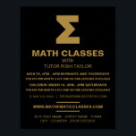Mathematic Sigma Symbol, Math Classes Advertising Poster<br><div class="desc">Mathematic Sigma Symbol,  Math Classes Advertising Poster By The Business Card Store.</div>