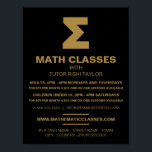 Mathematic Sigma Symbol, Math Classes Advertising Poster<br><div class="desc">Mathematic Sigma Symbol,  Math Classes Advertising Poster By The Business Card Store.</div>