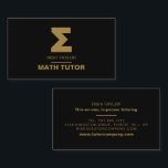 Mathematic Sigma Symbol, Math Tutor, Teacher Business Card<br><div class="desc">Mathematic Sigma Symbol,  Math Tutor,  Teacher Business Cards by The Business Card Store. Easily personalize these cards with your own wording by using the "personalize this template" section or click the "customize further" link to change the font styles,  colors and layout to suite.</div>