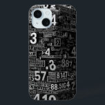 Mathematical Abstract iPhone 15 Case<br><div class="desc">White formulas and math equations on a black background.</div>