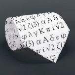 Mathematical Constants Tie<br><div class="desc">Add a little inspiration to the office -- or office party -- with a mathematical constants tie,  which features twelve common and advanced mathematical constants! The perfect gift idea for the mathematician!

Design © W.H. Sim,  All Rights Reserved. See more at zazzle.com/expressionsoccasions</div>