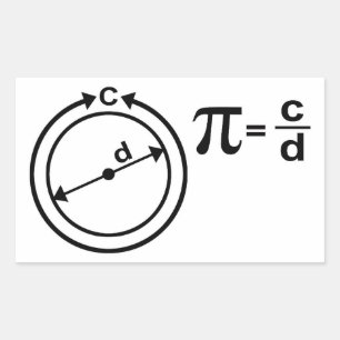 Mathematical Definition of Pi Sticker