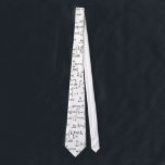 Mathematical Equation Tie<br><div class="desc">A dizzying mathematical equation covers the entire tie against a white background. Perfect for engineers,  scientists,  teachers,  or for those that love to torture themselves for fun.</div>