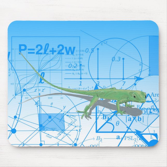 Mathematical equations and geometric designs mouse pad (Front)