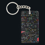 Mathematical geometry student teacher keychain<br><div class="desc">Teacher Mathematik formula calculation for teachers,  whether elementary school or high school of any mathematics and calculation type lover loves this equation graphics</div>