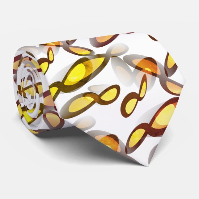 Mathematical Infinity Symbol in Minimalism Style Tie (Rolled)