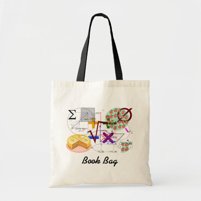 mathematical  on a book bag.#4 tote bag (Front)