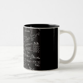 Mathematical sumbols Two-Tone coffee mug
