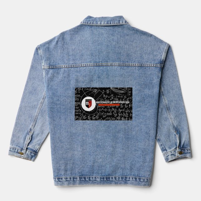 Mathematical T-shirt Denim Jacket (Back)