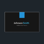 Mathematical Teacher Modern Aqua Blue Business Card<br><div class="desc">Leave a powerful impression with this expertly designed business card. It's a stylish, memorable tool for networking, client meetings, and brand growth, ensuring your information is presented effectively. Zazzle's intuitive editing tools give you complete control to personalize text, fonts, and layout, creating a card that perfectly reflects your unique brand....</div>