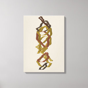 Mathematically Aligned Sculpture Canvas Print