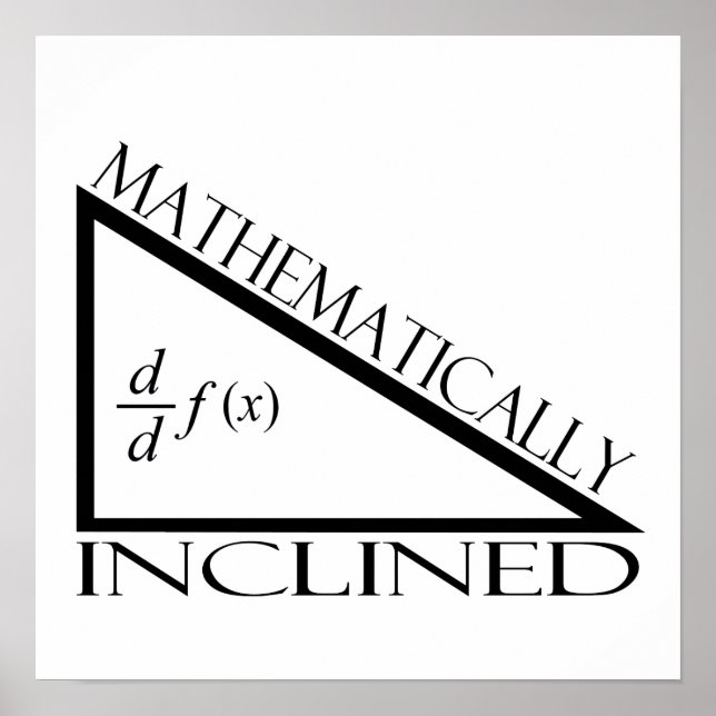 Mathematically Inclined Poster (Front)