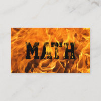 Mathematician Burning Fire Bold Math