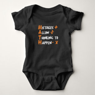 Mathematician Maths Teacher Algebra Geometry Baby Bodysuit