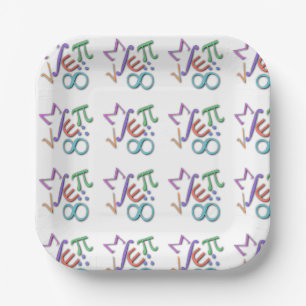 "mathematician" paper plate