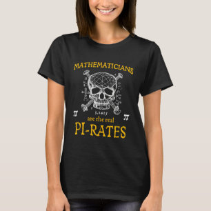 Mathematician Pirate Pi Day 3 14 Math Teacher T-Shirt