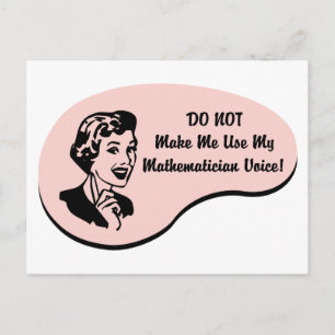 Mathematician Voice Postcard