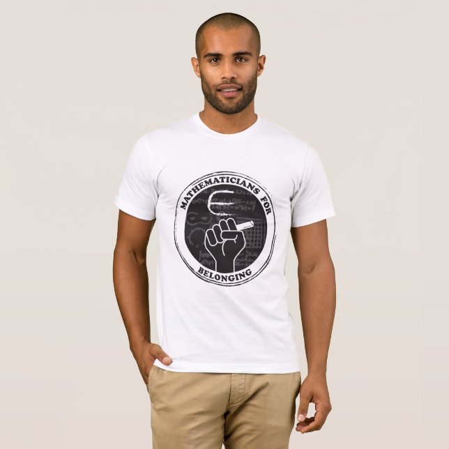 Mathematicians for Belonging T-shirt (Front Full)