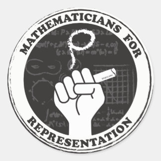 Mathematicians for Representation stickers
