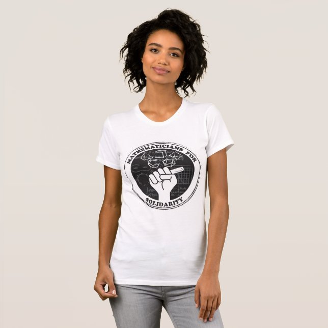 Mathematicians for Solidarity T-shirt (Front Full)
