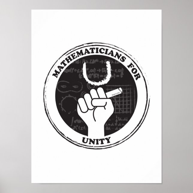 Mathematicians for Unity Poster (Front)