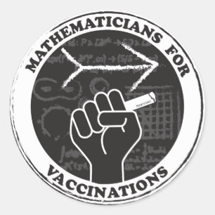 Mathematicians for Vaccinations Stickers