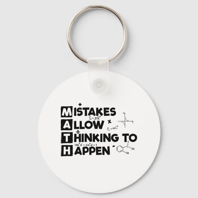 Mathematicians | Students Maths Mathematics Gift Keychain (Front)