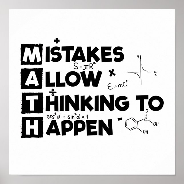 Mathematicians | Students Maths Mathematics Gift Poster (Front)