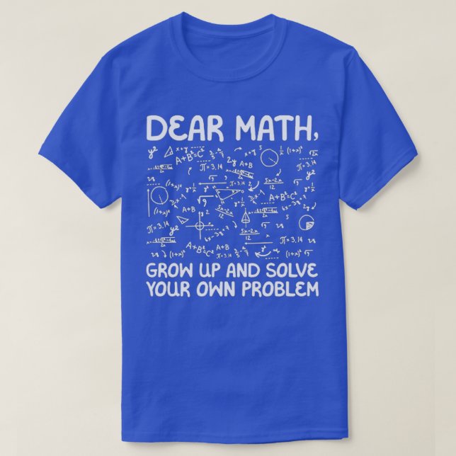 Mathematicians Teacher T-Shirt (Design Front)