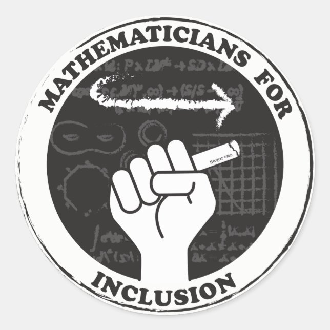 Mathématiciens pour autocollants Inclusion (Devant)