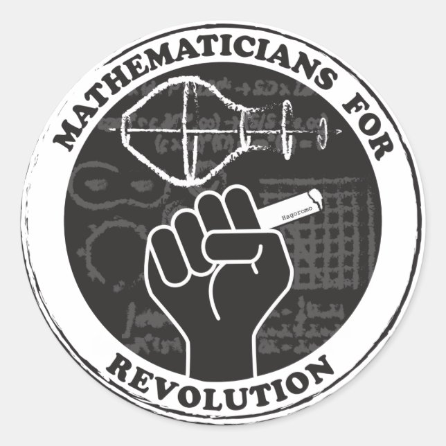 Mathématiciens pour Stickers Révolution (Devant)