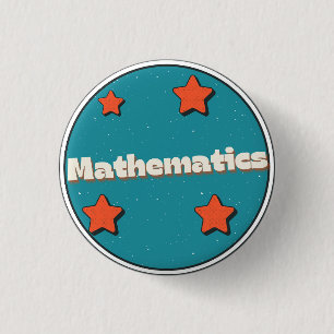 Mathematics 1 Inch Round Button