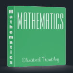 Mathematics 3 ring binder<br><div class="desc">Personalized Mathematics 3 ring binder 
You’ve spent time crafting interesting reports,  so why not create an eye-catching Avery custom binder to match? Showcase your business with custom client binders,  proposals and reports,  or design unique wedding albums,  recipe books and photo albums</div>