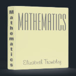 Mathematics 3 ring binder<br><div class="desc">Personalized Mathematics 3 ring binder 
You’ve spent time crafting interesting reports,  so why not create an eye-catching Avery custom binder to match? Showcase your business with custom client binders,  proposals and reports,  or design unique wedding albums,  recipe books and photo albums</div>