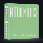 Mathematics 3 ring binder<br><div class="desc">Personalized Mathematics 3 ring binder 
You’ve spent time crafting interesting reports,  so why not create an eye-catching Avery custom binder to match? Showcase your business with custom client binders,  proposals and reports,  or design unique wedding albums,  recipe books and photo albums</div>