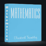 Mathematics 3 ring binder<br><div class="desc">Personalized Mathematics 3 ring binder 
You’ve spent time crafting interesting reports,  so why not create an eye-catching Avery custom binder to match? Showcase your business with custom client binders,  proposals and reports,  or design unique wedding albums,  recipe books and photo albums</div>
