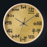 Mathematics Clock<br><div class="desc">Clock for mathematicians... </div>