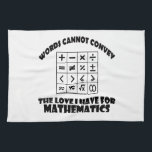 Mathematics designs kitchen towel<br><div class="desc">life without Mathematics is boring DESIGNS will make great gift item</div>